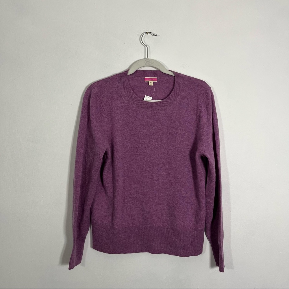 J. Crew Women's Crewneck Sweater in crushed grape - Picture 5 of 8